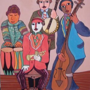 musician paintings by Arunesh Chowdhury