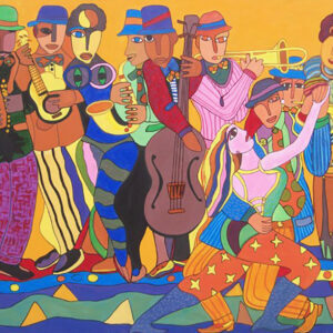 Musician painting by Arunesh Chowdhury