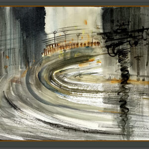 rainy day painting, Size : 11 inches  x  13 inches